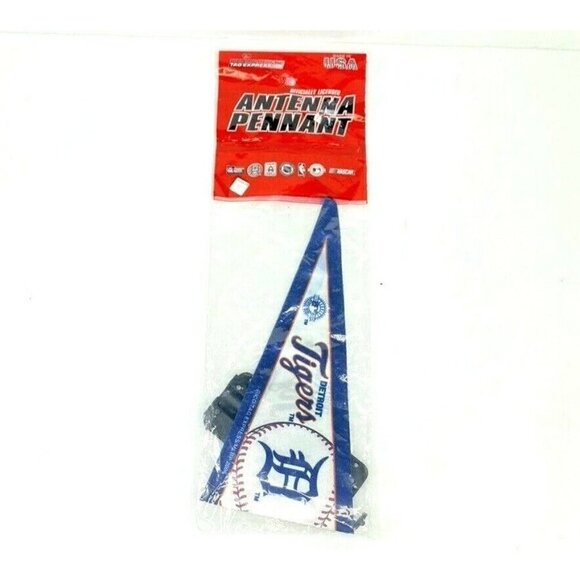 MLB Detroit Tigers Team Logo Car Antenna Mini Baseball Pennant Rico Industries - Picture 1 of 5
